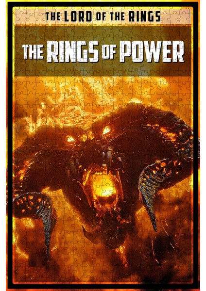 The Lord Of The Rings: The Rings Of Power (2022) Film Posterinin 500 Parça Puzzle Yapbozu Sürüm2