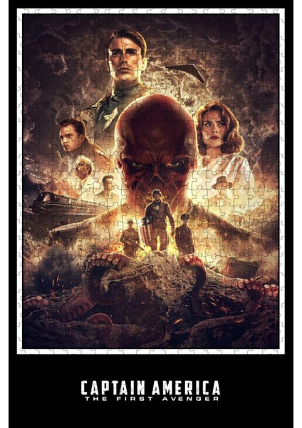 Captain America: The First Avenger (2011) Film Posterinin 500 Parça Puzzle Yapbozu Sürüm5 S22