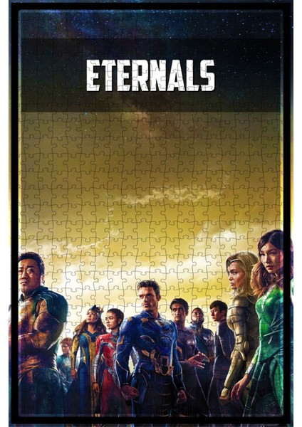 Eternals (2021) Film Posterinin 500 Parça Puzzle Yapbozu Sürüm6