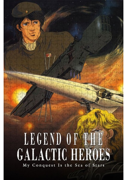 Legend Of The Galactic Heroes: Sea Of Stars (1988) Film Posterinin 500 Parça Puzzle Yapbozu