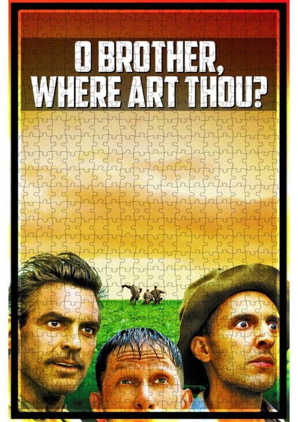 O Brother, Where Art Thou? (2000) Film Posterinin 500 Parça Puzzle Yapbozu