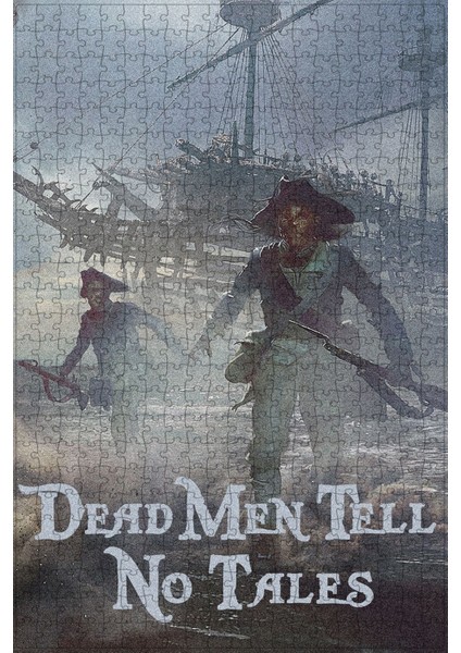 Karayip Korsanları: Dead Men Tell No Tales (2017) Film Posterinin 500 Parça Puzzle Yapbozu Sürüm2