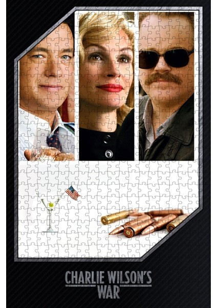 Charlie Wilson's War (2007) Film Posterinin 500 Parça Puzzle Yapbozu