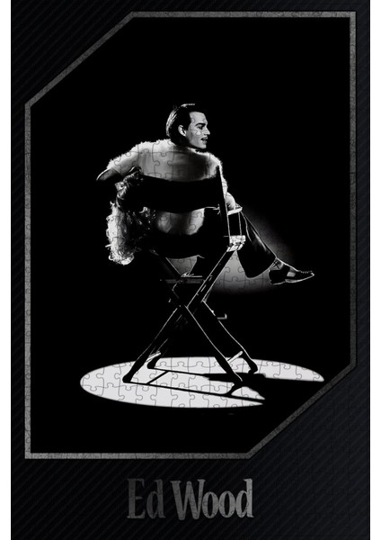 Ed Wood (1994) Film Posterinin 500 Parça Puzzle Yapbozu F48