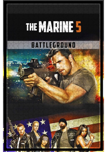 The Marine 5: Battleground (2017) Film Posterinin 500 Parça Puzzle Yapbozu