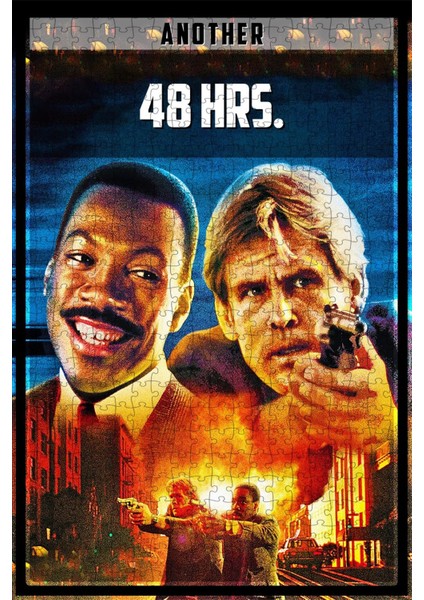 Another 48 Hrs. (1990) Film Posterinin 500 Parça Puzzle Yapbozu Sürüm4