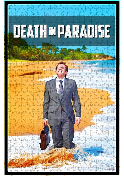 Death In Paradise (2011) Film Posterinin 500 Parça Puzzle Yapbozu N17