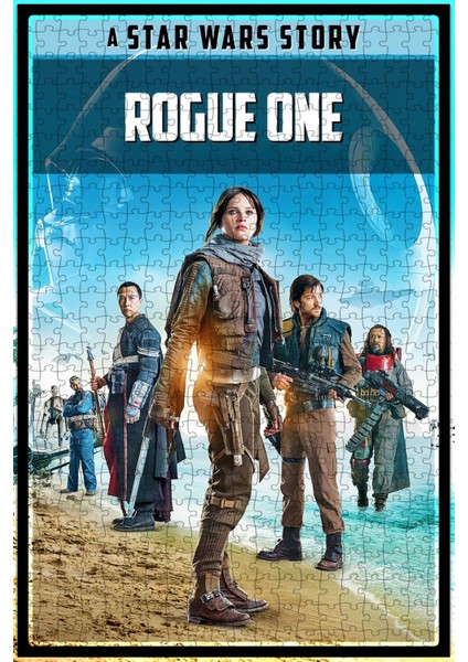 Rogue One: A Star Wars Story (2016) Film Posterinin 500 Parça Puzzle Yapbozu Sürüm5