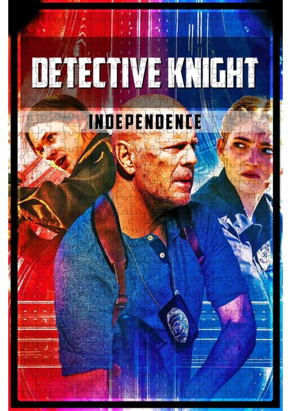 Detective Knight: Independence (2023) Film Posterinin 500 Parça Puzzle Yapbozu Sürüm5