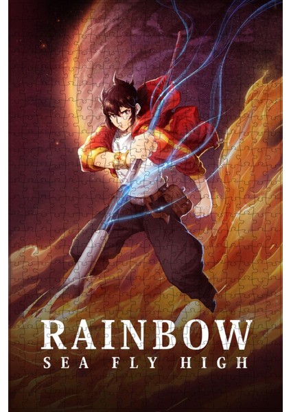 Rainbow Sea Fly High (2022) Film Posterinin 500 Parça Puzzle Yapbozu Sürüm2