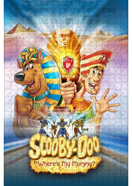 Scooby-Doo! In Where's My Mummy? (2005) Film Posterinin 500 Parça Puzzle Yapbozu
