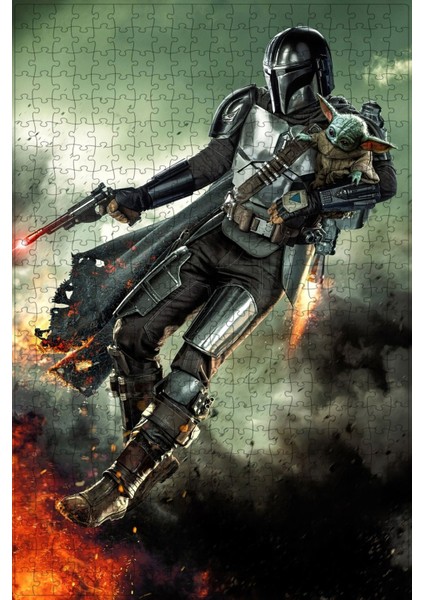 The Mandalorian (2019) Film Posterinin 500 Parça Puzzle Yapbozu Sürüm7