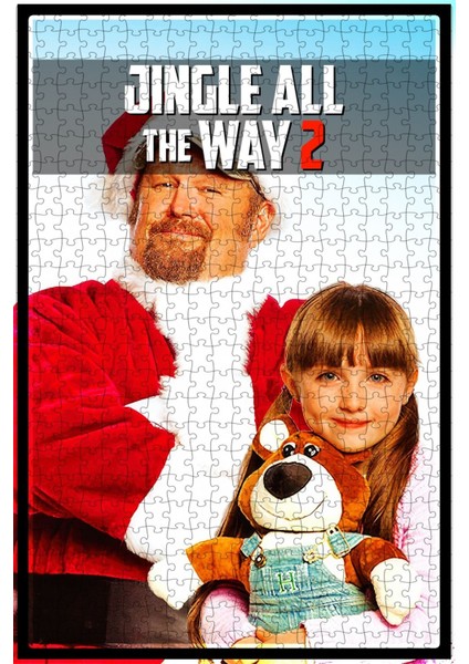 Jingle All The Way 2 (2014) Film Posterinin 500 Parça Puzzle Yapbozu B88