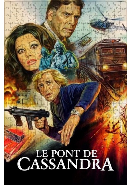 The Cassandra Crossing (1976) Film Posterinin 500 Parça Puzzle Yapbozu Sürüm2