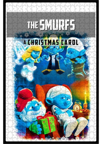 Şirinler: A Christmas Carol (2011) Film Posterinin 500 Parça Puzzle Yapbozu