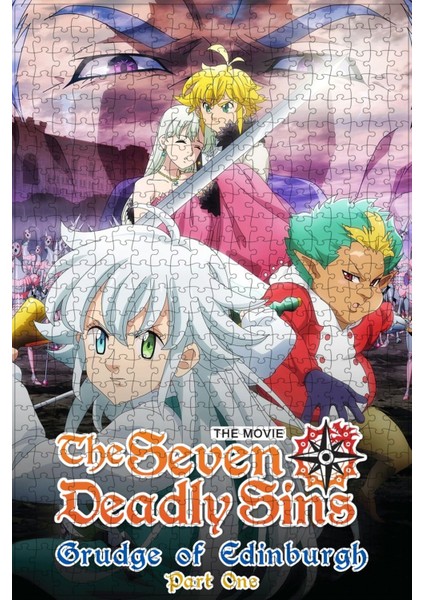 The Seven Deadly Sins: Grudge Of Edinburgh Part 1 Film Posterinin 500 Parça Puzzle Yapbozu Sürüm2