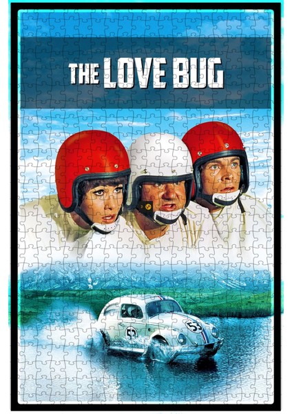 The Love Bug (1968) Film Posterinin 500 Parça Puzzle Yapbozu Z87
