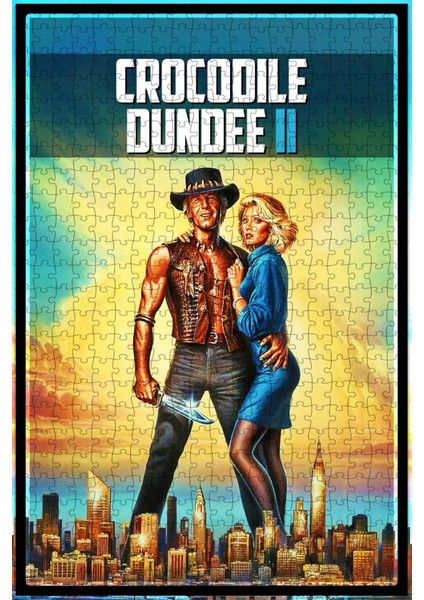 Crocodile Dundee Iı (1988) Film Posterinin 500 Parça Puzzle Yapbozu