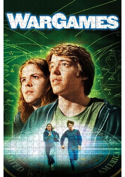Wargames (1983) Film Posterinin 500 Parça Puzzle Yapbozu Sürüm2