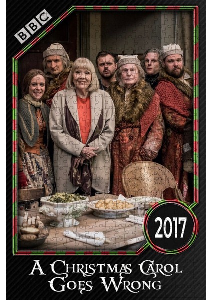 A Christmas Carol Goes Wrong (2017) Film Posterinin 500 Parça Puzzle Yapbozu