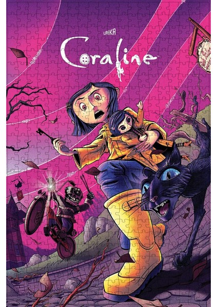 Coraline (2009) Film Posterinin 500 Parça Puzzle Yapbozu F55