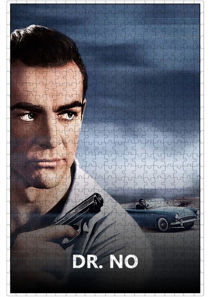 Dr. No (1962) Film Posterinin 500 Parça Puzzle Yapbozu Sürüm5