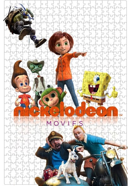 Nickelodeon Animation Studio Film Posterinin 500 Parça Puzzle Yapbozu