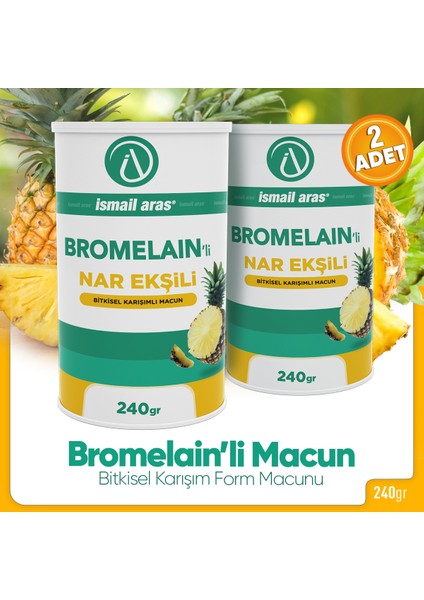 Bromelain'li Nar Ekşili Form Macunu 240 gr - 2 Kutu