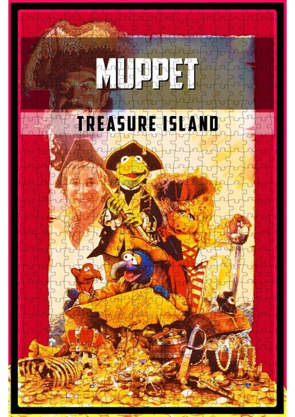 Muppet Treasure Island (1996) Film Posterinin 500 Parça Puzzle Yapbozu
