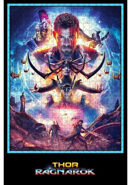 Thor: Ragnarok (2017) Film Posterinin 500 Parça Puzzle Yapbozu Sürüm4 S65