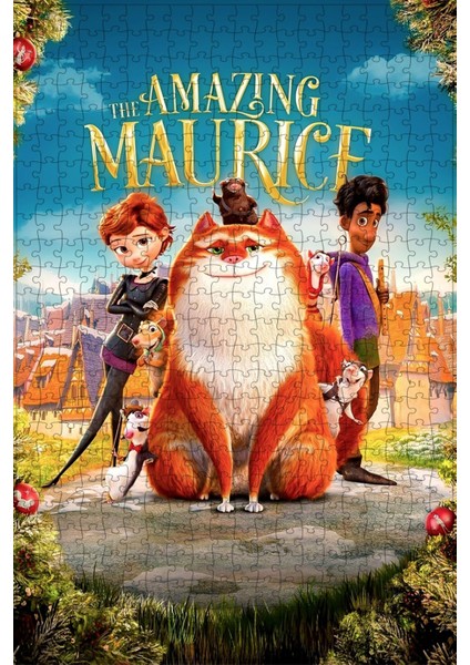 The Amazing Maurice (2022) Film Posterinin 500 Parça Puzzle Yapbozu M68