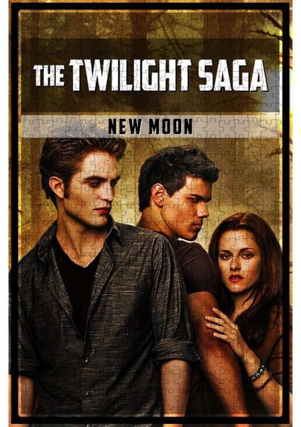 The Twilight Saga: New Moon (2009) Film Posterinin 500 Parça Puzzle Yapbozu Sürüm2