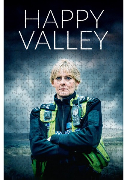 Happy Valley (2014) Film Posterinin 500 Parça Puzzle Yapbozu Sürüm2