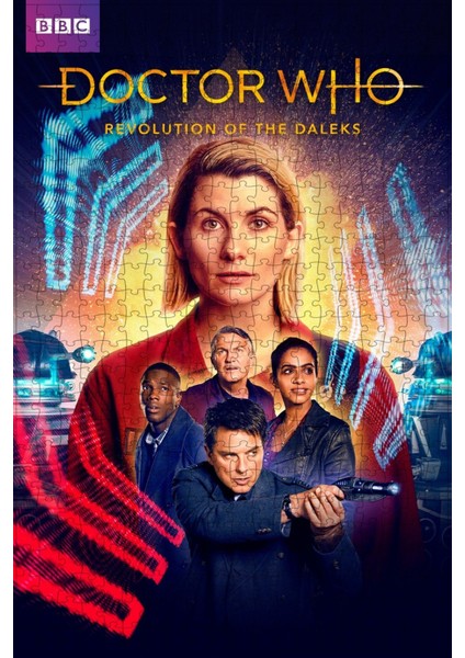 Doctor Who: Revolution Of The Daleks (2021) Film Posterinin 500 Parça Puzzle Yapbozu Sürüm2