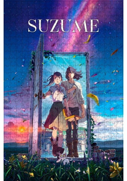 Suzume (2022) Film Posterinin 500 Parça Puzzle Yapbozu Sürüm2