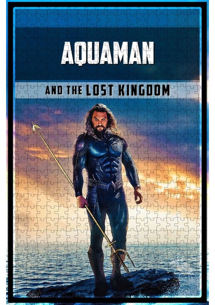 Aquaman And The Lost Kingdom (2023) Film Posterinin 500 Parça Puzzle Yapbozu