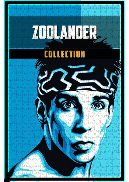 Zoolander Collection Film Posterinin 500 Parça Puzzle Yapbozu Sürüm2