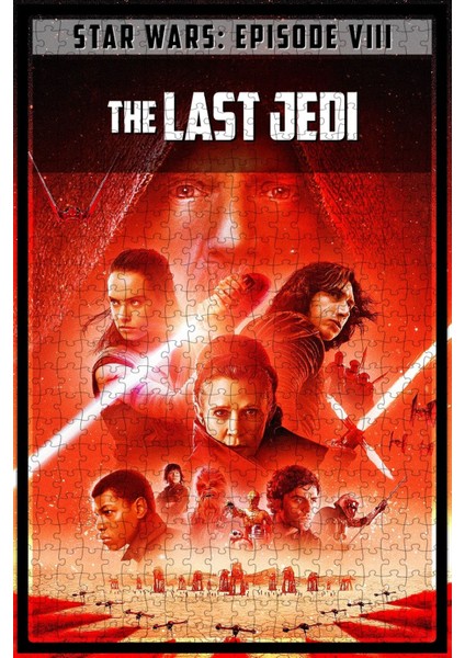 Star Wars: The Last Jedi (2017) Film Posterinin 500 Parça Puzzle Yapbozu Sürüm6