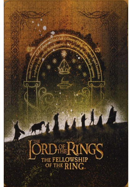 Yüzüklerin Efendisi: The Fellowship Of The Ring (2001) Posterinin 500 Parça Puzzle Yapbozu Sürüm4