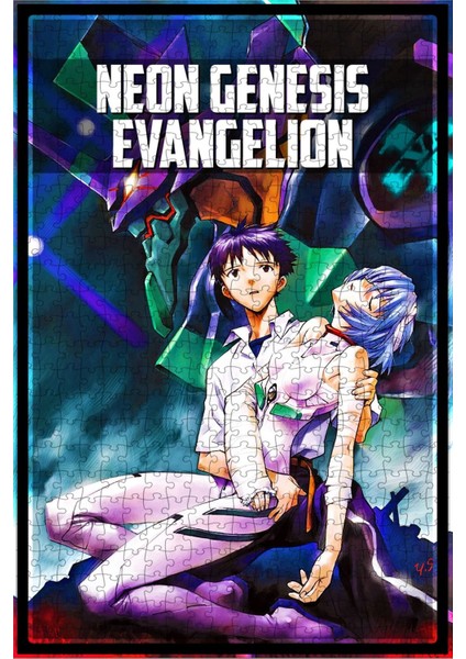 Neon Genesis Evangelion (1995) Film Posterinin 500 Parça Puzzle Yapbozu Sürüm2