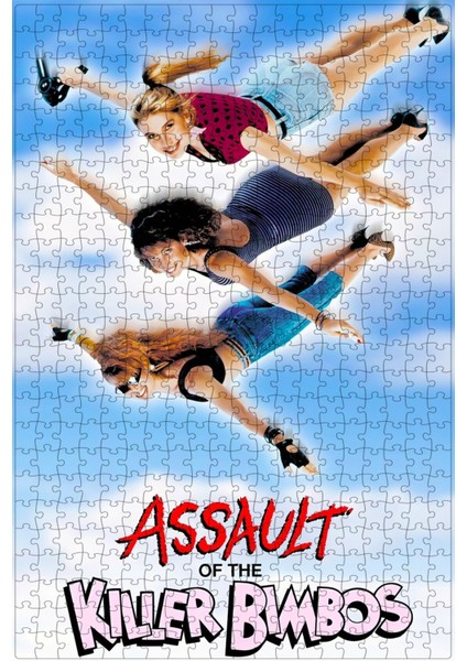 Assault Of The Killer Bimbos (1988) Film Posterinin 500 Parça Puzzle Yapbozu