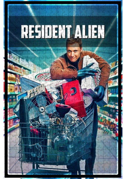 Resident Alien (2021) Film Posterinin 500 Parça Puzzle Yapbozu J52