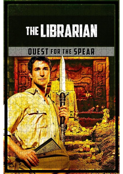 The Librarian: Quest For The Spear (2004) Film Posterinin 500 Parça Puzzle Yapbozu