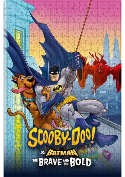 Scooby-Doo! & Batman: The Brave And The Bold (2018) Film Posterinin 500 Parça Puzzle Yapbozu