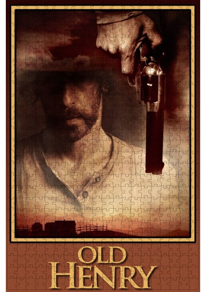 Old Henry (2021) Film Posterinin 500 Parça Puzzle Yapbozu Sürüm2