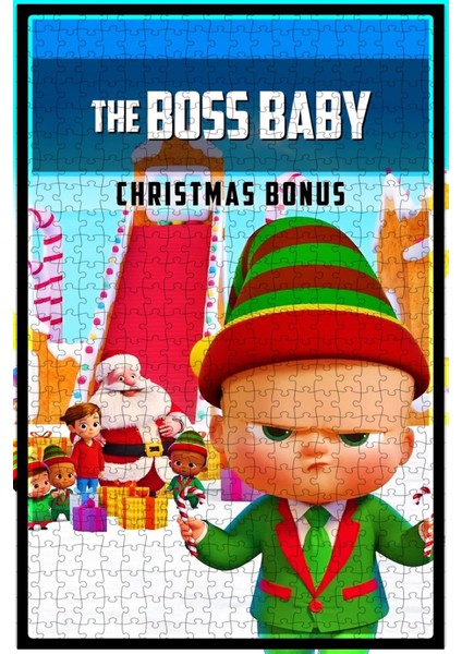 The Boss Baby: Christmas Bonus (2022) Film Posterinin 500 Parça Puzzle Yapbozu L11