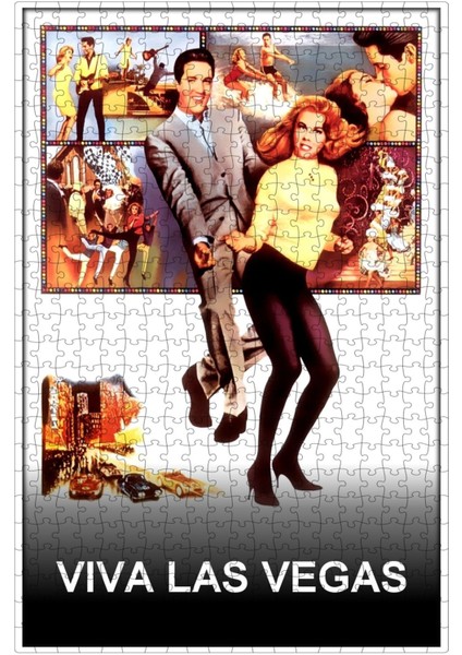 Viva Las Vegas (1964) Film Posterinin 500 Parça Puzzle Yapbozu