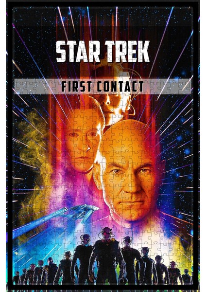 Star Trek: First Contact (1996) Film Posterinin 500 Parça Puzzle Yapbozu Sürüm2