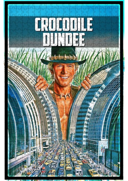 Crocodile Dundee (1986) Film Posterinin 500 Parça Puzzle Yapbozu