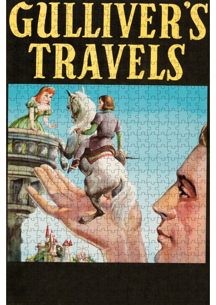 Gulliver's Travels (1939) Film Posterinin 500 Parça Puzzle Yapbozu Sürüm2